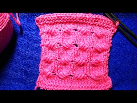 Knitted Cable Panel - ქსოვა თვლების გადანაცვლებით